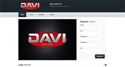 Desktop Screenshot of daviveiculos.com.br